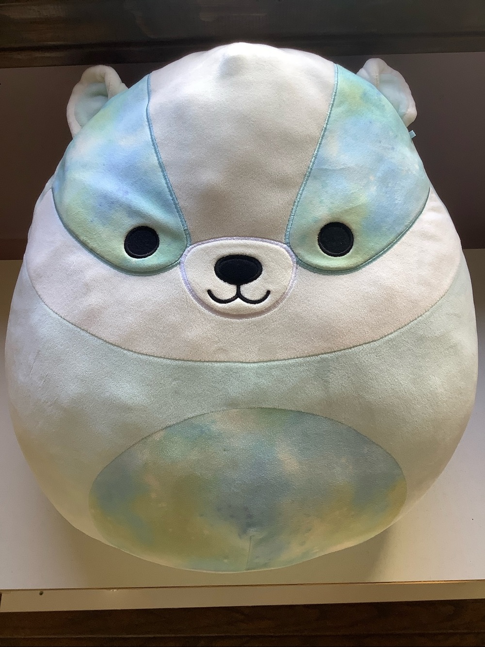 Squishmallows Banks the Badger Pastel Blue Green Plush